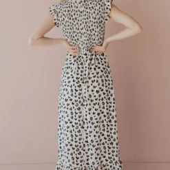 Nyah Smocked Leopard Dress Dresses 25 Nyah Smocked Leopard Dress Dresses