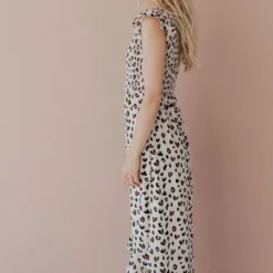 Nyah Smocked Leopard Dress Dresses 24 Nyah Smocked Leopard Dress Dresses