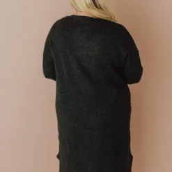 Vendor-unknown Plus Size Mischa Pocket Sweater Dress Black Blend