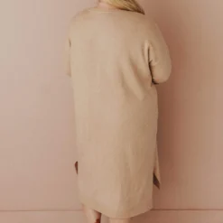 Vendor-unknown Plus Size Mischa Pocket Sweater Dress Camel