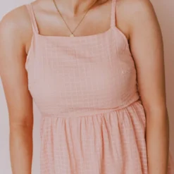 Hayden Los Angelos Scarlett Textured Dress Blush Dresses