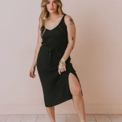 Dresses Susie Rib Midi Dress Black