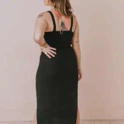 Dresses Susie Rib Midi Dress Black