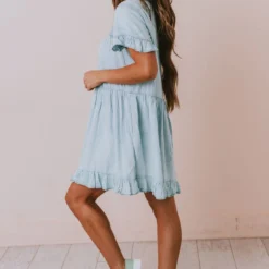 Vendor-unknown Dresses Lily Babydoll Dress Denim