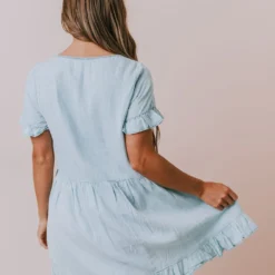 Vendor-unknown Dresses Lily Babydoll Dress Denim