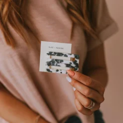 Nat & Noor 2 Piece Hair Clips Tortoise