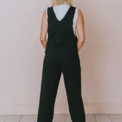 Collins Raw Edge Jumpsuit Black