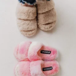 Sneaker Kid's Double Strap Sandals Beige