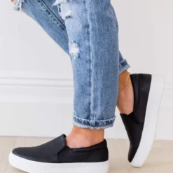 All Around Sneakers Black PU Shoes