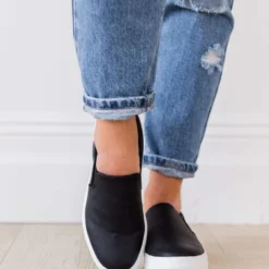 All Around Sneakers Black PU Shoes