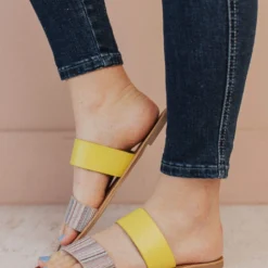 Athena Double Strap Sandals Nude