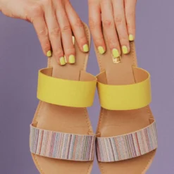 Athena Double Strap Sandals Nude