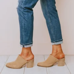 Beast Shoes Angela Corduroy Slip On Bootie Taupe