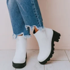 Booties Ayla Bootie White Shoes