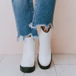 Booties Ayla Bootie White Shoes