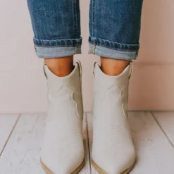 East Lion Beth Western Bootie Stone