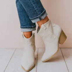 East Lion Beth Western Bootie Stone