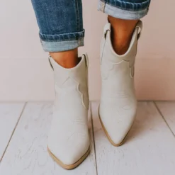 East Lion Beth Western Bootie Stone