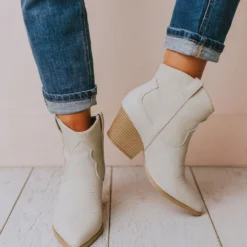 East Lion Beth Western Bootie Stone