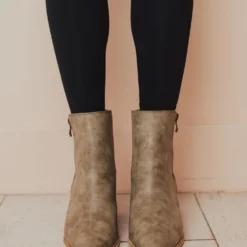 Shoes Cindy Zipper Booties Grey