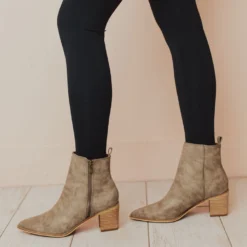 Shoes Cindy Zipper Booties Grey