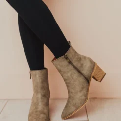 Shoes Cindy Zipper Booties Grey