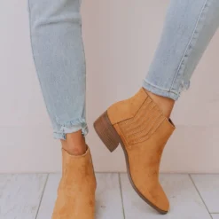 East Lion Mila Side Stretch Bootie Camel