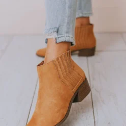 East Lion Mila Side Stretch Bootie Camel