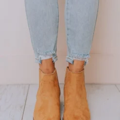 East Lion Mila Side Stretch Bootie Camel