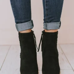 Booties Rowan Braided Bootie Black Shoes