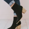 Booties Rowan Braided Bootie Black Shoes