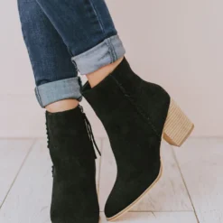Booties Rowan Braided Bootie Black Shoes