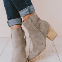 Booties Rowan Braided Bootie Grey Shoes