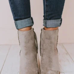 Booties Rowan Braided Bootie Grey Shoes