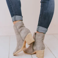 Booties Rowan Braided Bootie Grey Shoes