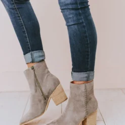 Booties Rowan Braided Bootie Grey Shoes