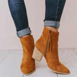 Booties Rowan Braided Bootie Tan Shoes
