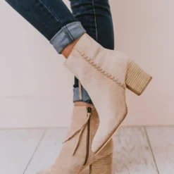 Booties Rowan Braided Bootie Taupe