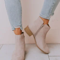 Booties Sophia Side Cut Out Bootie Birch