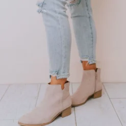 Booties Sophia Side Cut Out Bootie Birch