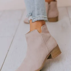 Booties Sophia Side Cut Out Bootie Birch