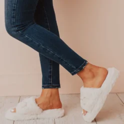 Sandal Cari One Band Slipper Beige Shoes