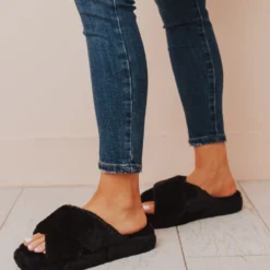 Sandal Cari X Band Slippers Black