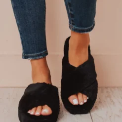 Sandal Cari X Band Slippers Black