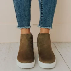 Shoes Diana Wedge Sneakers Olive