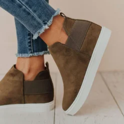 Shoes Diana Wedge Sneakers Olive