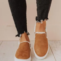 Booties Shoes Duke Sherpa Sneakers Coffee