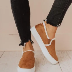 Booties Shoes Duke Sherpa Sneakers Coffee