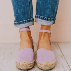 Vendor-unknown Fiesta Espadrille Flats Lavender Shoes