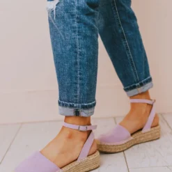 Vendor-unknown Fiesta Espadrille Flats Lavender Shoes